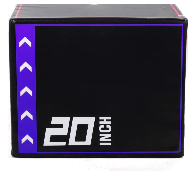 Gym  Soft Plyometric Boxes 3 In 1 20'' X 24'' X 30” Foam Plyometric Box Jumping Exercise