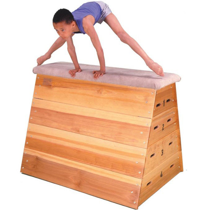 Gymnastics  vaulting box gymnastics Wooden Parkour Vault Box  5 Section Vaulting Box